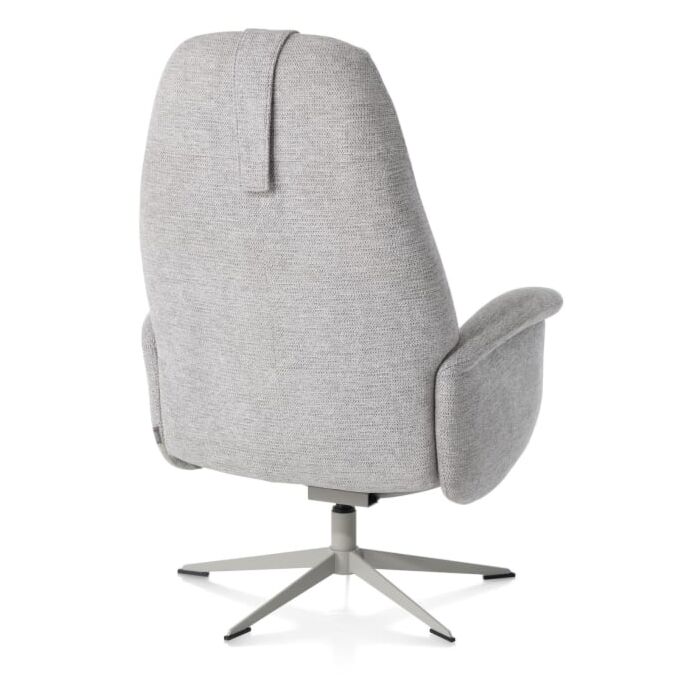 Relaxfauteuil Tonale Incl. Poef Silk Grey Kiezel
