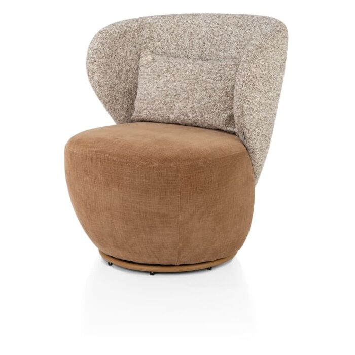 Draaifauteuil Solee Koper