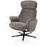 Lazaro, Relaxfauteuil (Incl. Poef) - Stof Livigno - Bruin