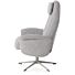 Relaxfauteuil Tonale Incl. Poef Silk Grey Kiezel