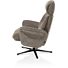Lazaro, Relaxfauteuil (Incl. Poef) - Stof Livigno - Bruin