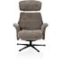 Lazaro, Relaxfauteuil (Incl. Poef) - Stof Livigno - Bruin