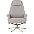 Relaxfauteuil Tonale Incl. Poef Silk Grey Kiezel