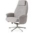 Relaxfauteuil Tonale Incl. Poef Silk Grey Kiezel