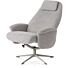 Relaxfauteuil Tonale Incl. Poef Silk Grey Kiezel