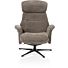 Lazaro, Relaxfauteuil (Incl. Poef) - Stof Livigno - Bruin