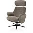 Lazaro, Relaxfauteuil (Incl. Poef) - Stof Livigno - Bruin