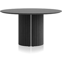 H&H Eetkamertafel Pavie Rond 140  Black
