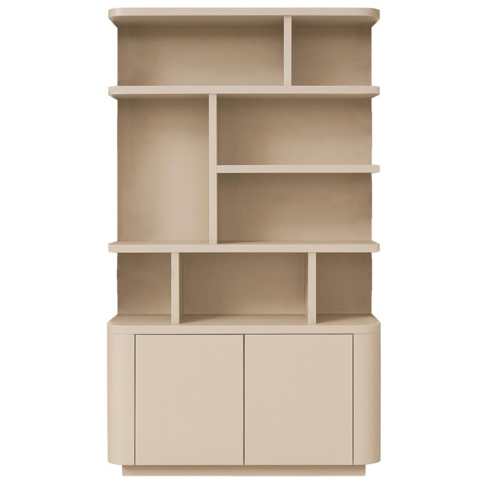 Boekenkast Japano 8-Vaks Taupe 120cm Links