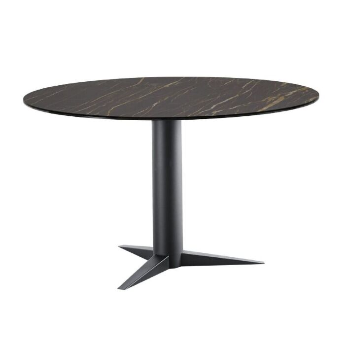 Eettafel Ranara rond keramiek zwart ø130cm