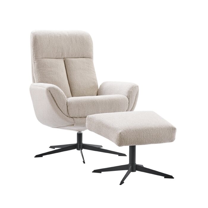 Profijt Meubel Draaifauteuil Langley beige