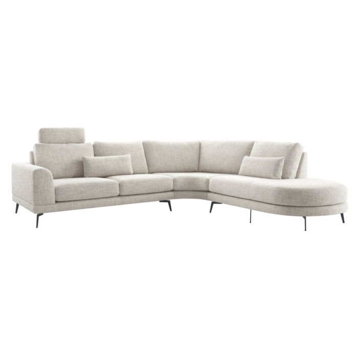 Profijt Meubel Hoekbank Flandria beige + HR en visco zitting