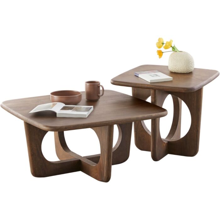 Bijzettafel Aseri 50x50 Bruin