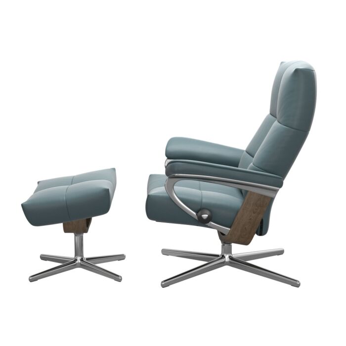 Stressless David L Cross fauteuil met voetenbank 