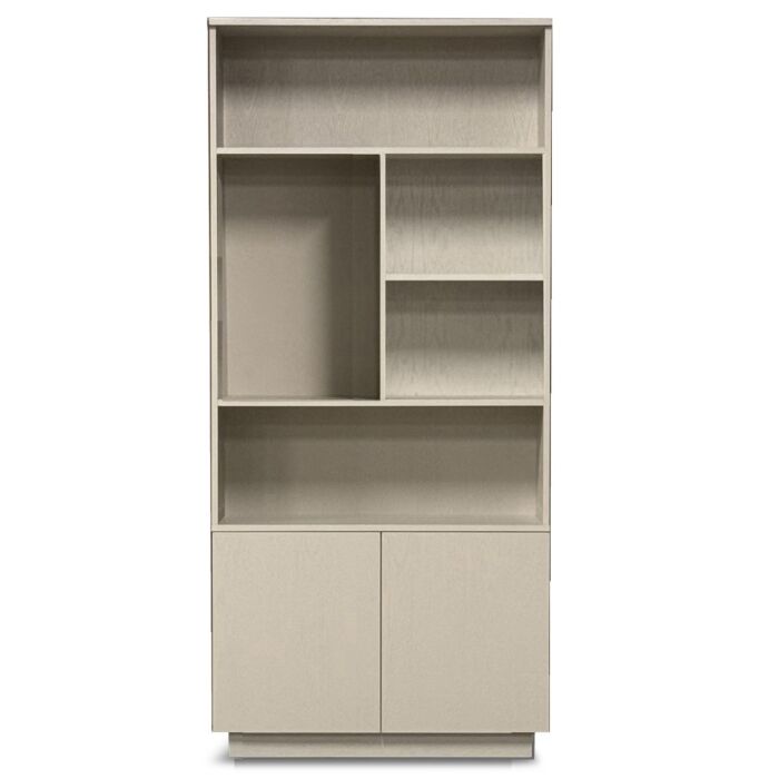 Boekenkast Eco Line 5 Vaks Links Taupe