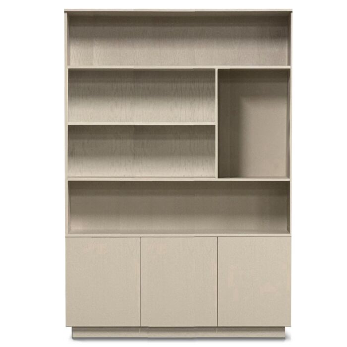 Boekenkast Eco line 5 Vaks Breed Taupe
