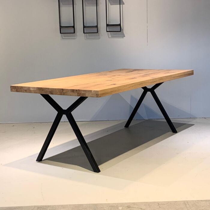 Eettafel Industrieel Eikenhout