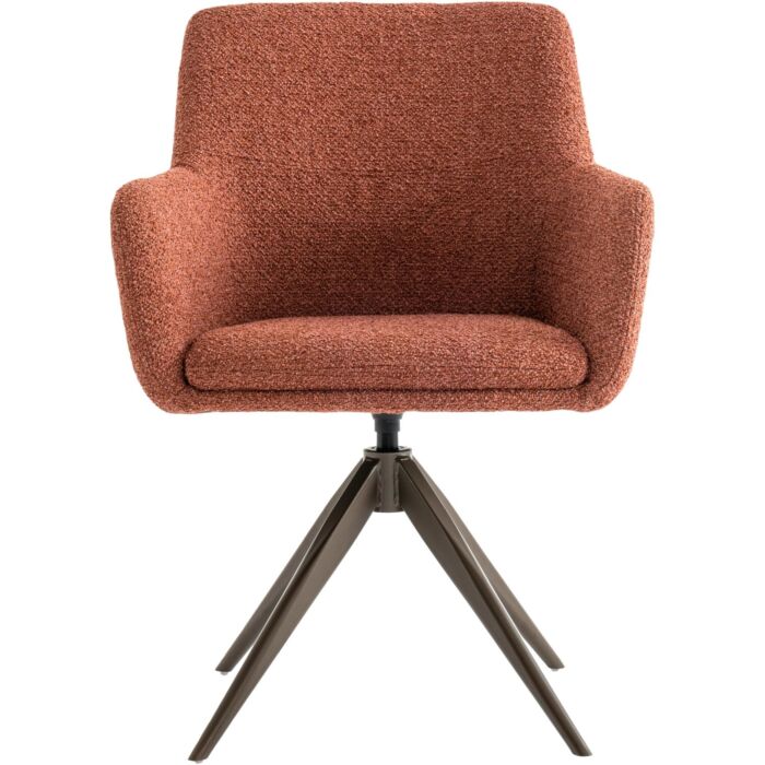 Eetkamerstoel Vinta Terracotta (metaal bruin)