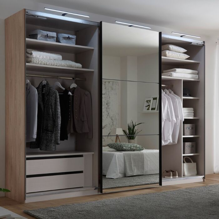 3-Deurs Zweefdeurkast Includo 336 Cm