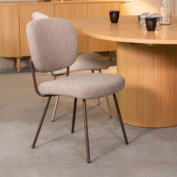 LABEL51 Eetkamerstoel Singapore Mushroom Royal Boucle 