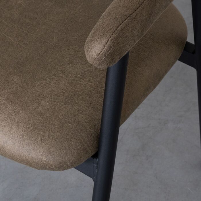 LABEL51 Eetkamerstoel Amaze Moss Micro Suede