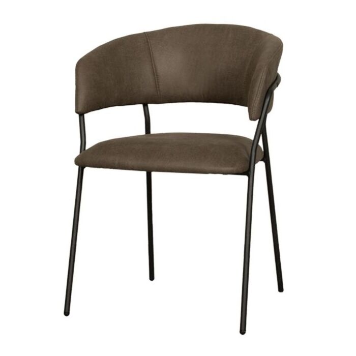 LABEL51 Eetkamerstoel Luuk Moss Micro Suede