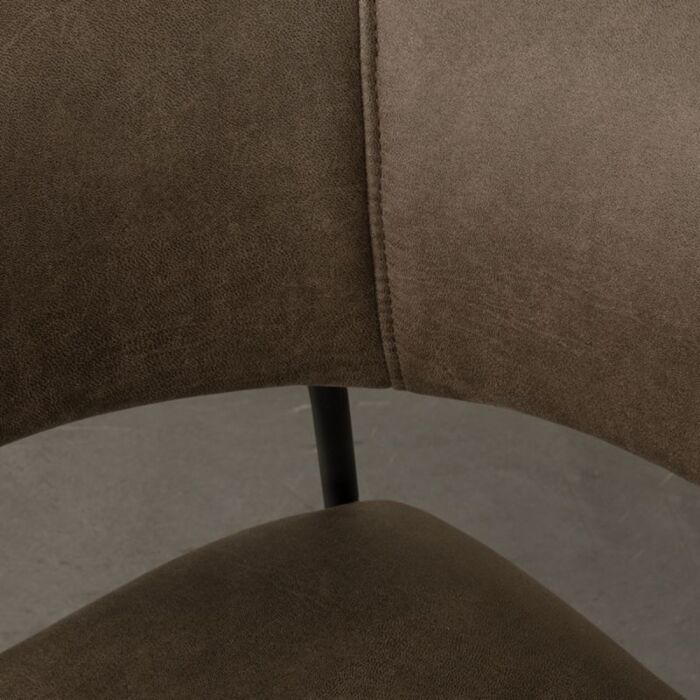 LABEL51 Eetkamerstoel Luuk Moss Micro Suede