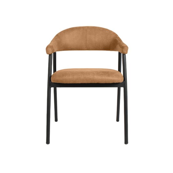 LABEL51 Eetkamerstoel Amaze Cognac Micro Suede