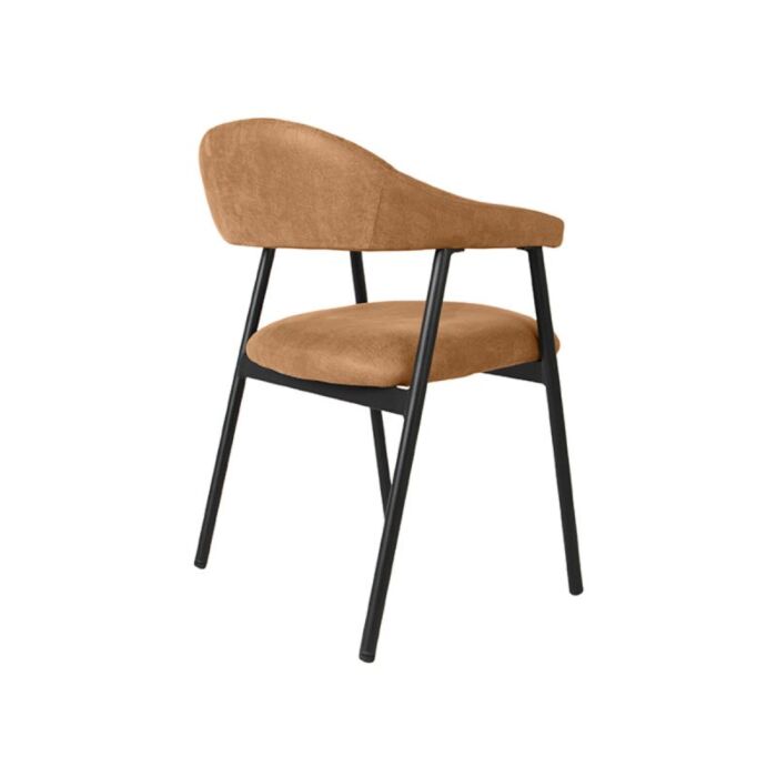 LABEL51 Eetkamerstoel Amaze Cognac Micro Suede