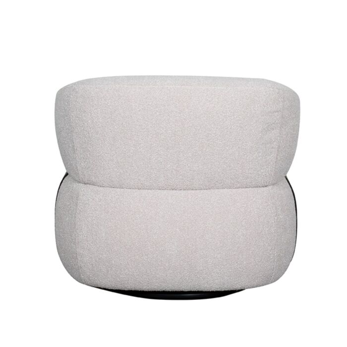 LABEL51 Fauteuil Valenza Boucle Zwart Eiken