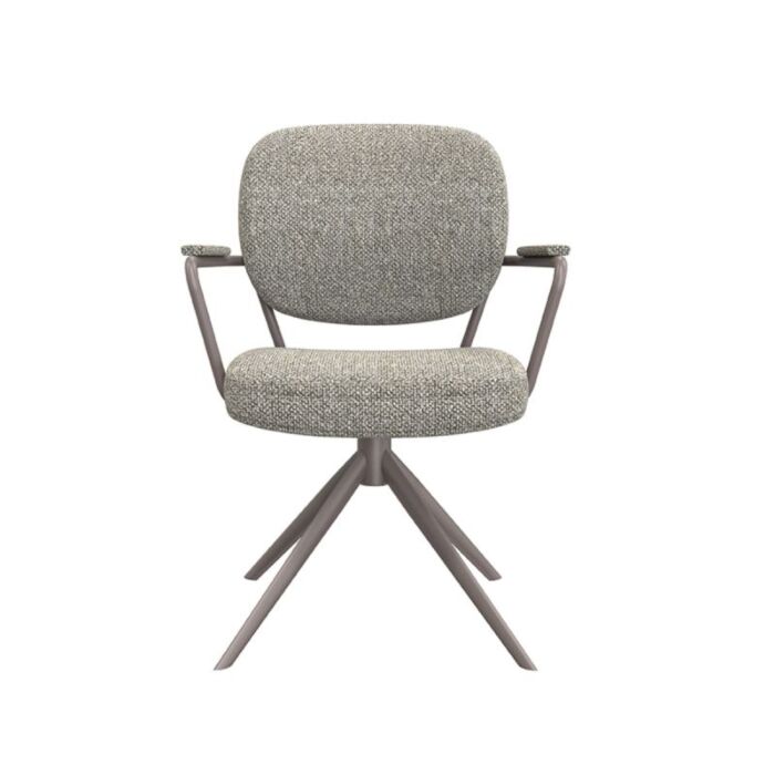 LABEL51 Eetkamerstoel Basel Mushroom Royal Boucle