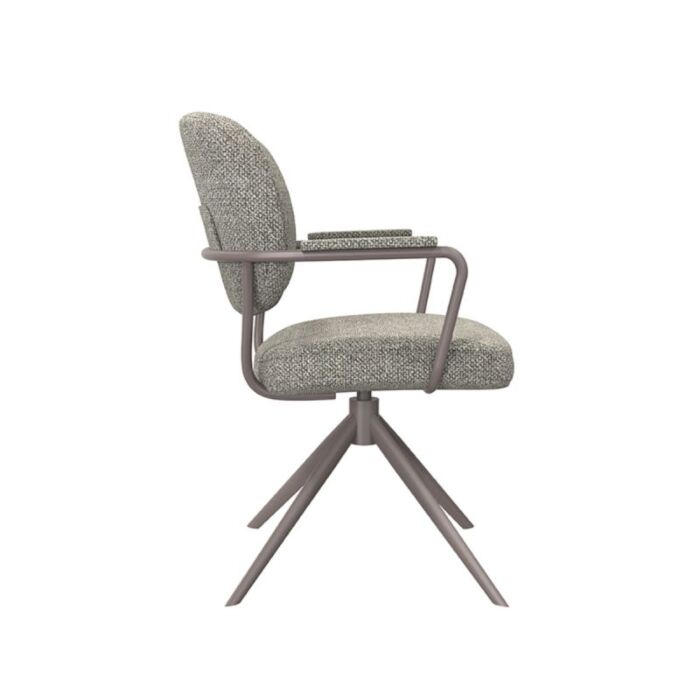 LABEL51 Eetkamerstoel Basel Mushroom Royal Boucle