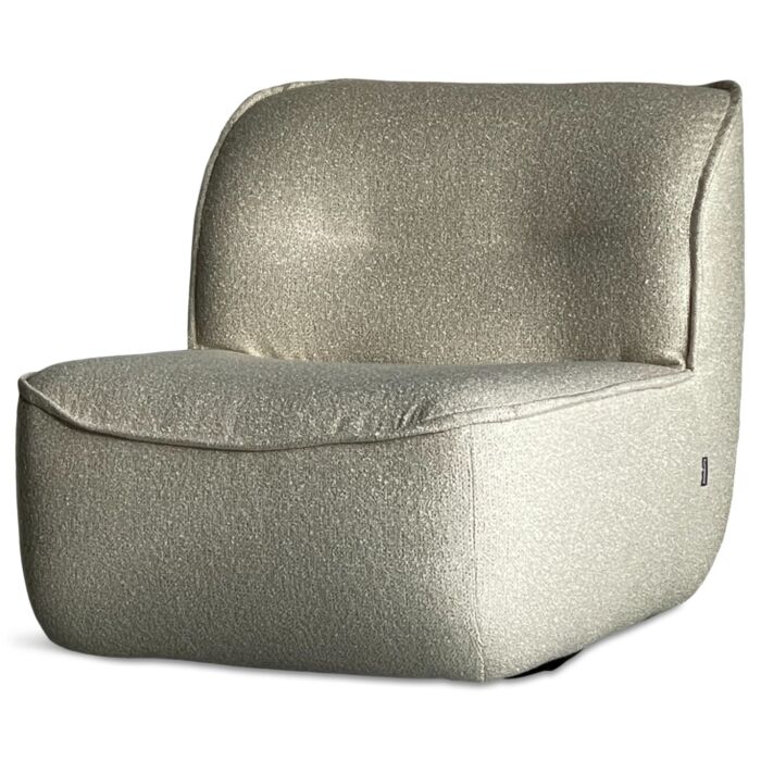 Draaifauteuil Storm Crème Bouclé