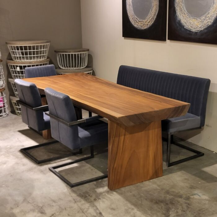 Exclusieve Boomstamtafel Suar Teak Wang