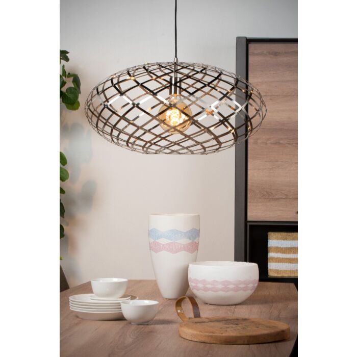 Trendy Hanglamp Wolf Mat Chroom Ø65 cm