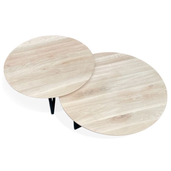 Salontafel Set van 2 Maxime Naturel White