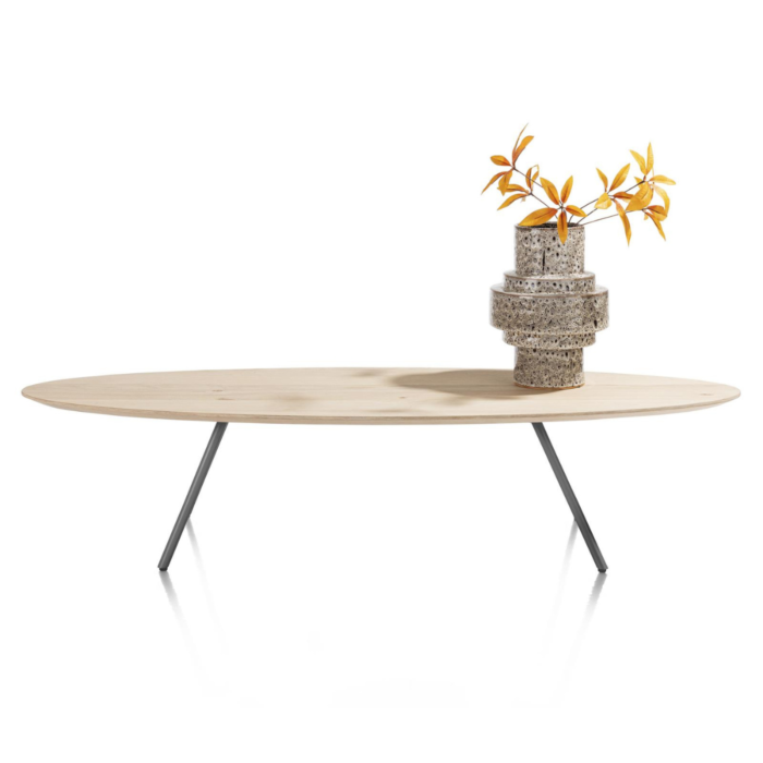 Salontafel Niora 150 Cm Fineer Metal Graphite