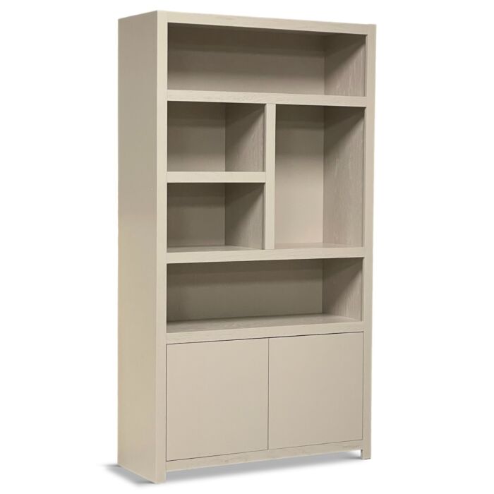 Boekenkast Diamond Taupe 120cm 5 Vaks Rechts