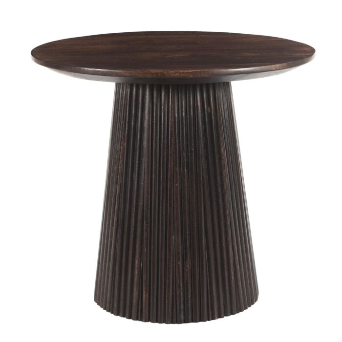 Bijzettafel Salvatora ø50 Mangohout Walnut