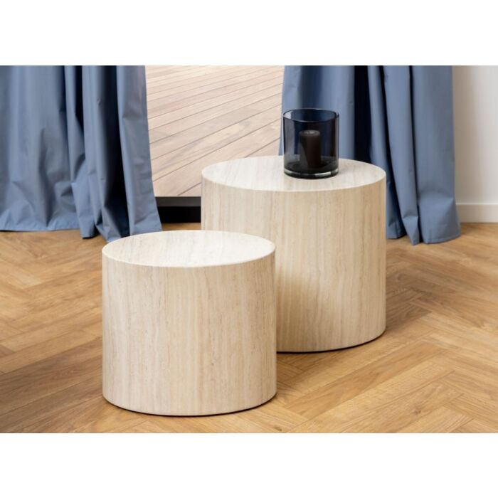 Salontafelset Van 2 Cemi Travertine