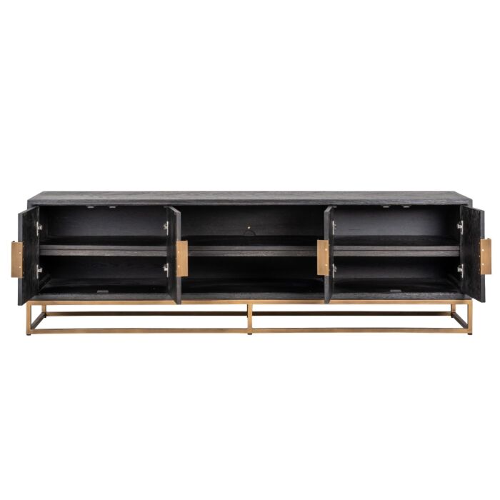 TV-dressoir Blackbone brass 4-deuren 200