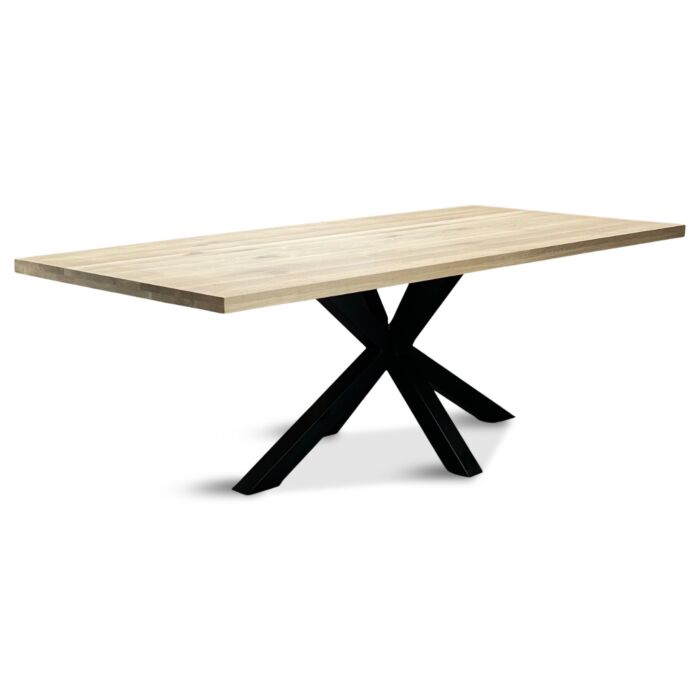 Tafel Met Matrix Poot Ramon Zwart Eiken 4cm