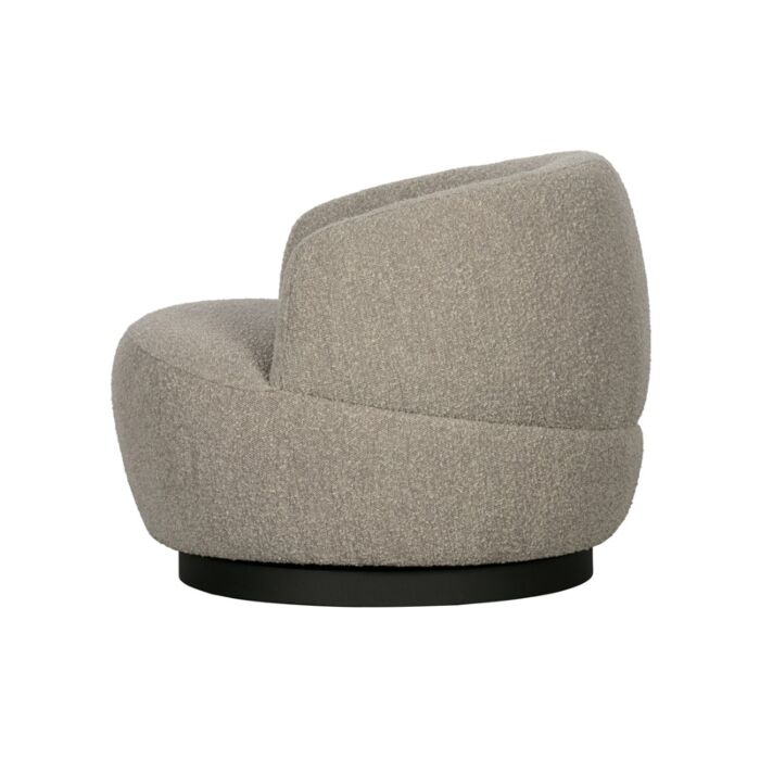 WOOLLY DRAAIFAUTEUIL BOUCLE NATUREL GEMELEERD