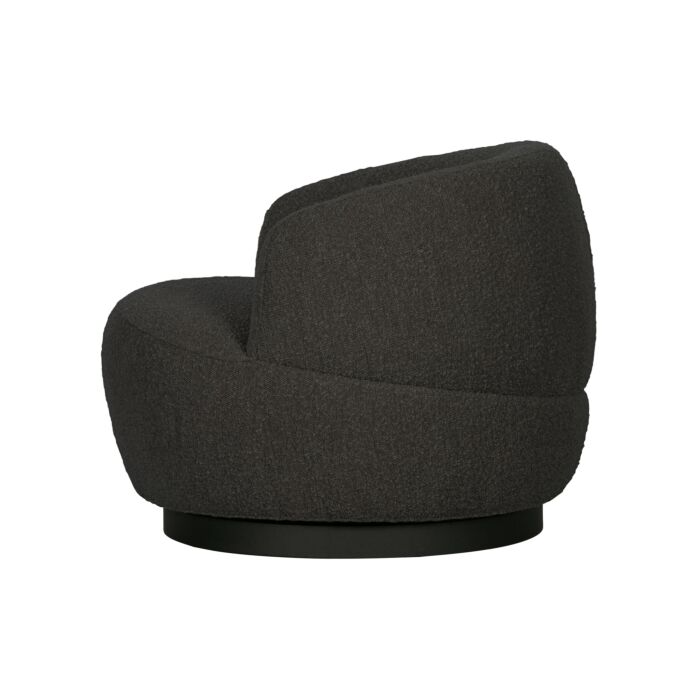 WOOLLY DRAAIFAUTEUIL BOUCLÉ ANTRACIET