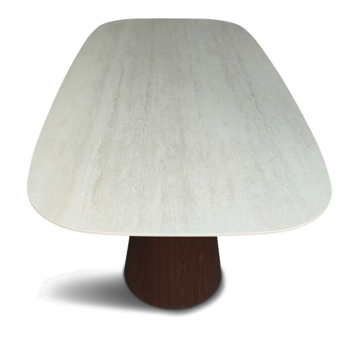 Eettafel Mira Deens Ovaal Met Walnoot Poten