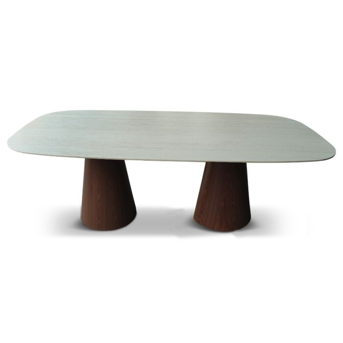 Eettafel Mira Deens Ovaal Met Walnoot Poten
