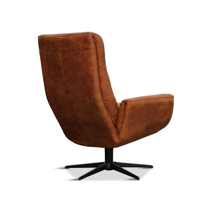 Draaifauteuil Nienke Industrieel Cognac 