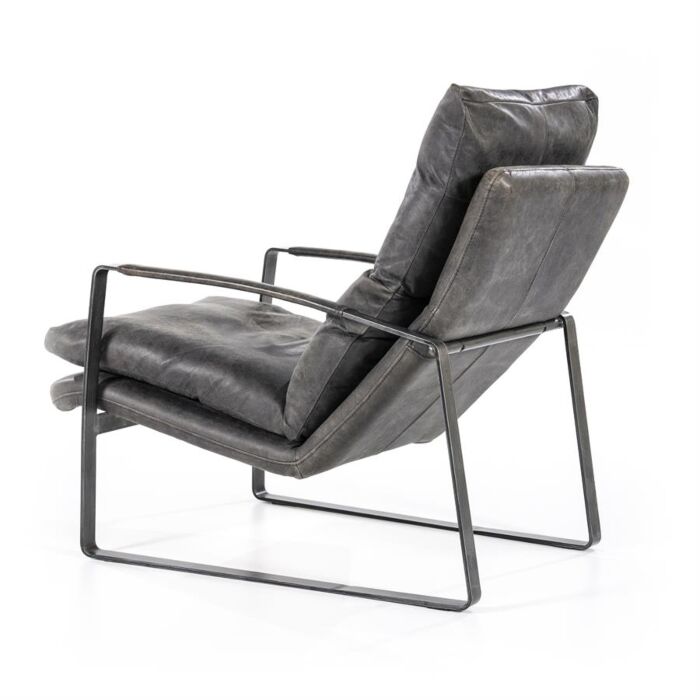 Fauteuil Lex - antraciet vintage leer