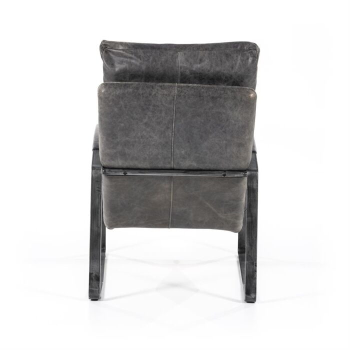 Fauteuil Lex - antraciet vintage leer