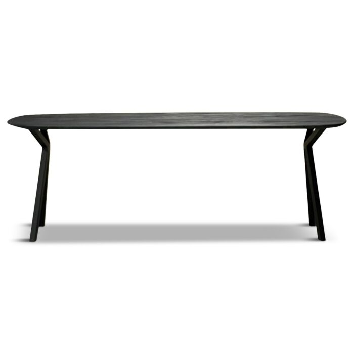 Deense Eettafel Caval Ovaal Zwart x Edge